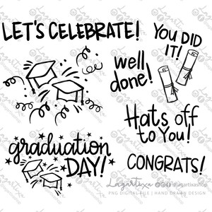 Frasi per il giorno della laurea | Festeggiamo! | Ben fatto | Congratulazioni | Tanto di cappello a te | scritto a mano per inviti, biglietti, menu, decorazioni
