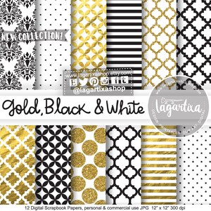 Felice anno nuovo Oro Sfondi neri e dorati Inviti Blog per la festa di Capodanno Glitter Foil Gold Tag Carte regalo Coriandoli