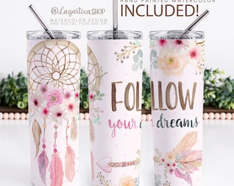 Boho Floral Dreamcatcher Watercolor clipart, PNG, Feathers and Arrows pink flowers Girly Decorations Baby Shower Nursery Digital Files Art