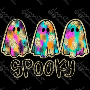 Pink Ghosts in October we wear PINK | animal print, checker, hearts Breast Cancer | Digital File PNG | Instant Download | Hand Drawn design