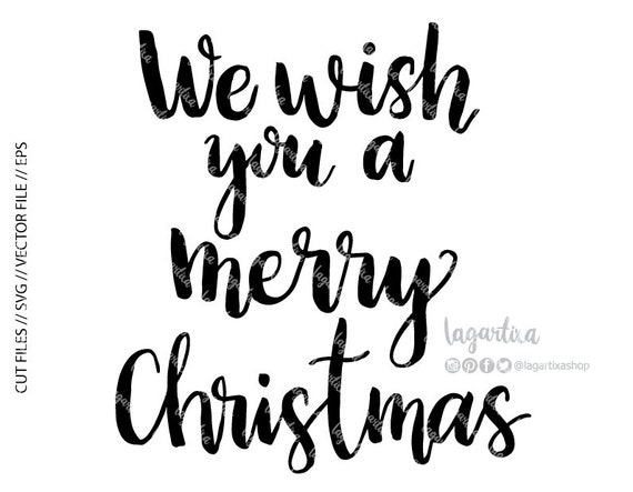 Download Free Svg Vector File Cut Files We Wish You A Merry Christmas Etsy SVG Cut Files