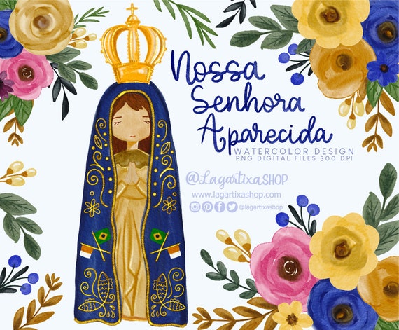 Virgin Our Lady of Aparecida Nossa Senhora Aparecida Brasil - Etsy