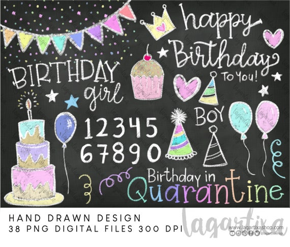 Overlay Birthday Girls Chalk art