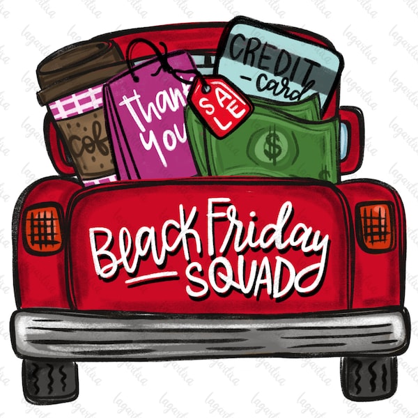 Black Friday Squad Sublimation vintage truck cheetah Leopard Digital Image PNG Hand Drawn Design Instant Download Digital Art Cyber Monday