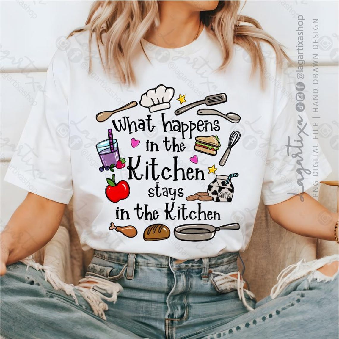 What Happens in the Kitchen Stays in the Kitchen, Handwritten, Hand ...