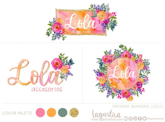 Logo para negocio de belleza ropa mujer accesorios flores | Etsy España