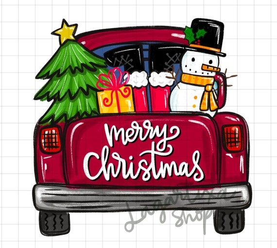 Vintage Red Truck With Merry Christmas Tree T-Shirt Gifts T-Shirt Vintage Red Truck With Merry Christmas Tree T-Shirt Gifts T-Shirt