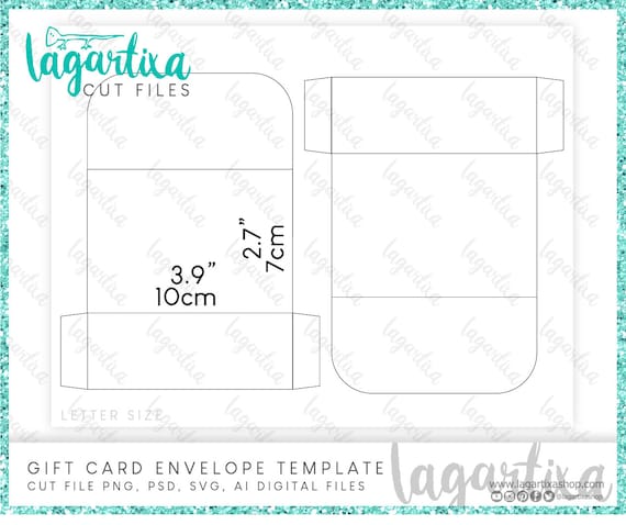 Gift Card Envelope Template Formats Png Psd Ai Svg Download Etsy