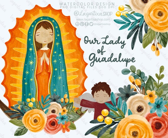 Our Lady of Guadalupe Virgen Morena De Mexico Virgencita - Etsy Denmark