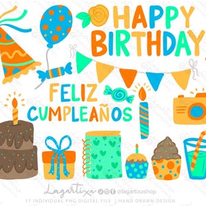 Conception de gâteau d'anniversaire au format PNG | Téléchargement numérique dessiné à la main | Dessin à la craie | Anniversaire de fille | Art imprimable | Conception de sublimation | Gâteau d'anniversaire