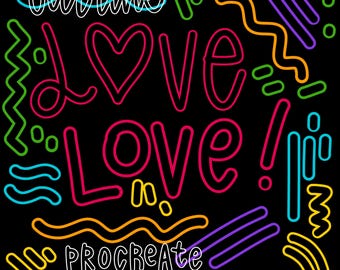 Outline Procreate Brush | lettering | Brush for Procreate | different sizes | For iPad Digital Illustration | Tools for artists to design