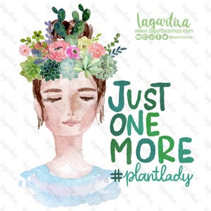 Signora delle piante, Succulente tossicodipendente, Fiori, Giardinaggio, Vasi, Ragazza, Acquerello Clipart PNG, Rilassarsi, Mamma pianta, Sublimare