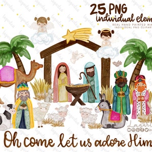 Boże Narodzenie Akwarela PNG Clipart Żłób Narodziny Dziecka Jezus Boże Narodzenie Jose Maria Dziecko Bóg Owca Osioł Krowa Gwiazda Betlejemska Trzej Mędrcy
