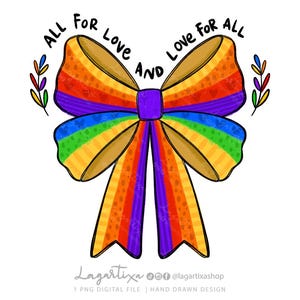 Laço de fita LGBTQIA, Mês do Orgulho Gay, Desenho feito à mão, Arco-íris, Amor, Respeito, Quadro-negro, Clipart de sublimação, para camisetas e presentes