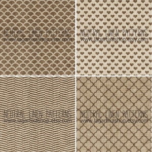 Neutral Linen Digital Paper, Backgrounds, Patterns, Textures, Textil, Beige, Brown, natural,Chocolate, for invitations, blog, scrapbooking image 2