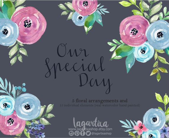 Featured image of post Acuarela Flores Rosas Azules Png