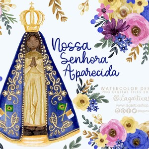 Vergine Nostra Signora di Aparecida Nossa Senhora Aparecida Brasile Cattolica brasiliana Patrona del Brasile Preghiera floreale Prima Comunione Religiosa