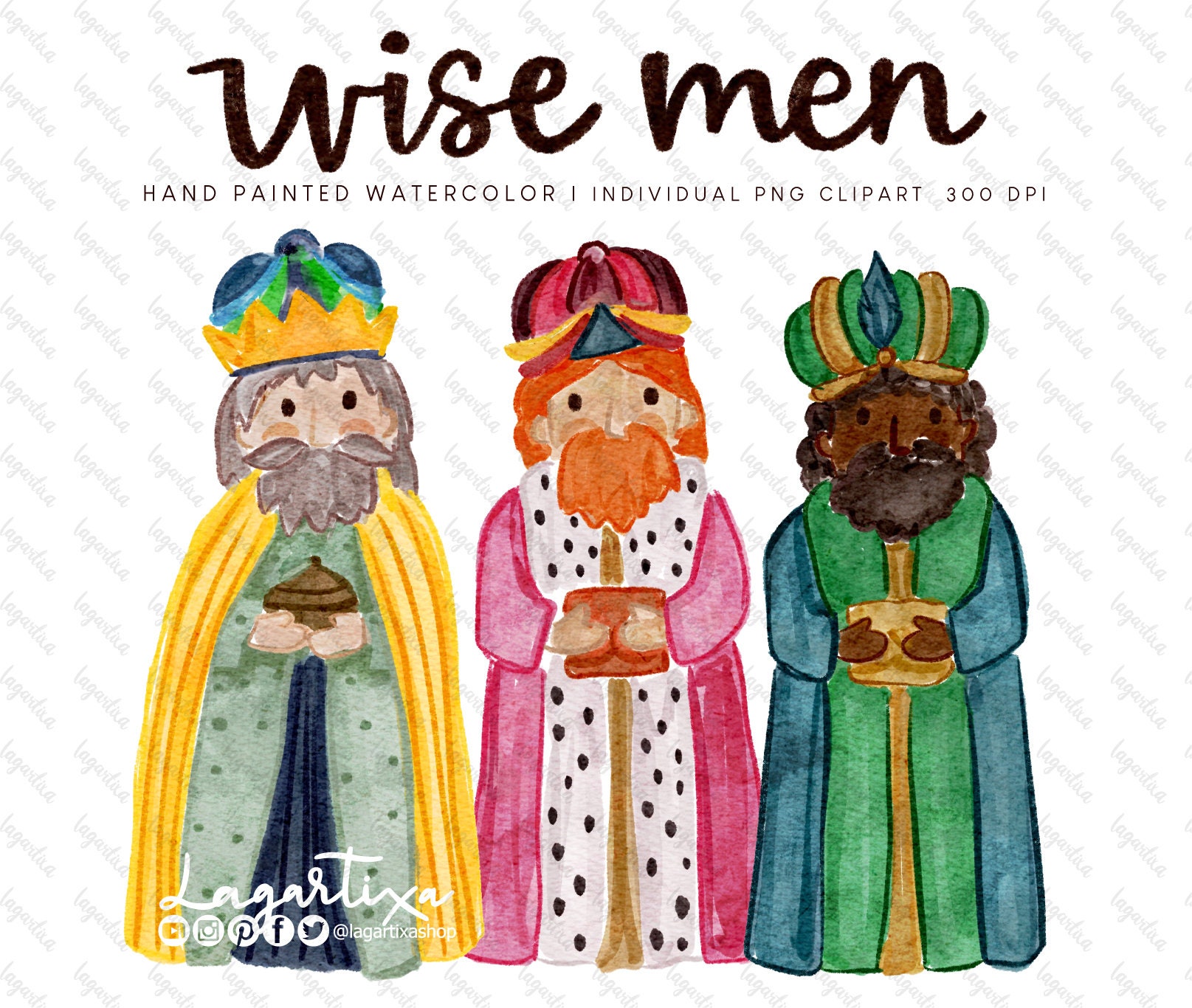 Three Wise Men - Tea Towel - Holiday · Ranch Junkie Mercantile LLC