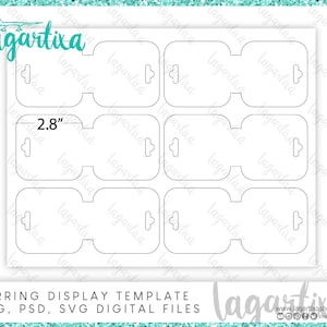 Cut Files Display template Necklace PNG, PSD, Ai, SVG Ready to create your own design and sell your own products, design your labels diy