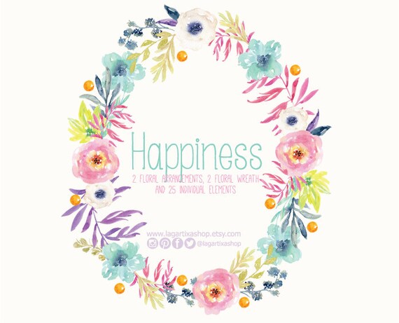 Watercolor clipart Floral PNG wedding bouquet arrangement | Etsy