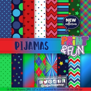 Helden, Pyjamas, Blau, Grün, Rot, Eule, Gecko, Katze, Chevron, Raute, für Partyeinladungen, Hintergrundbilder, Geburtstage, Dekoration