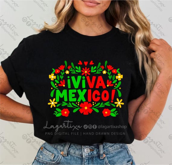 Fiestas Patrias Camisas Con Logos Mexicanos Viva Mexico Diseño