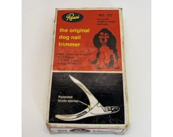 VTG Resco The Original Dog Nail Trimmer Detroit USA Original Box Grooming Tool