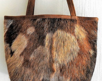 Hair on Hide Leather Tote Bag MT-167