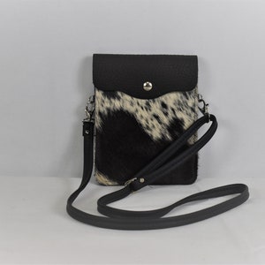 Hair on Hide Leather Cell Phone Purse   CP Plus-132