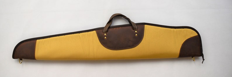 Scoped Rifle Case Canvas w/ Solid Leather hotsell Trim