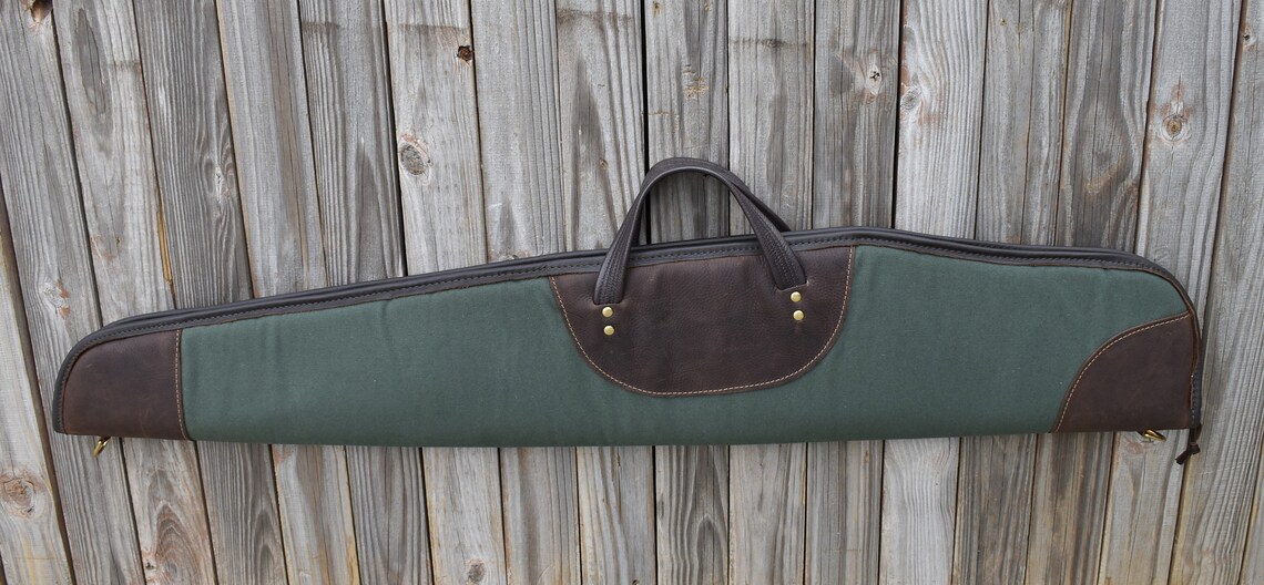 Canvas Scoped Rifle Case with Leather Trim SSR127 Etsy