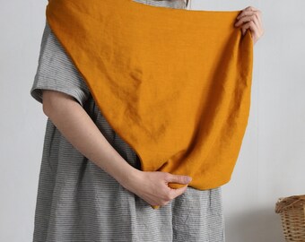 Copertura per allattamento in 100% lino, scialle naturale per allattamento, accessorio morbido.
