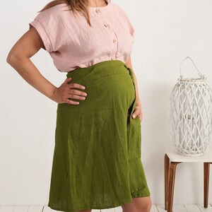 Maternity maxi skirt yarn top