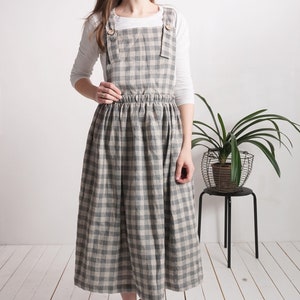 Ladies long pinafore dress on sale