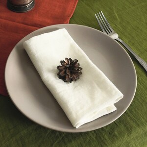 Washed linen napkins in various colors. Linen napkin set 4,6,8,10 Washed medium wight linen napkin. Wedding table linen. Large size napkins.