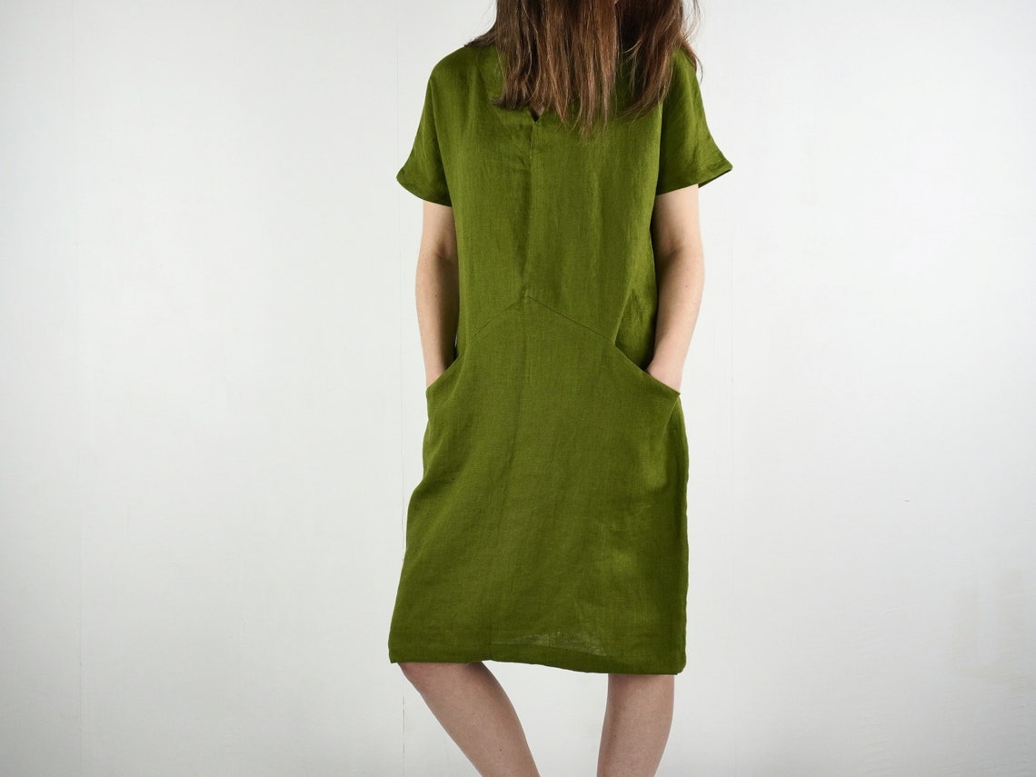 Linen Dress - OS13409-106