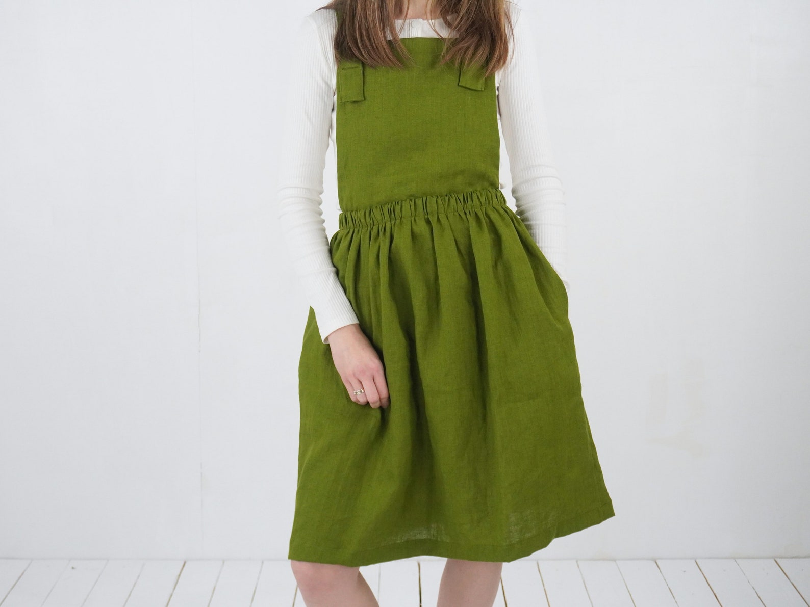 Linen Pinafore Dress. Linen Apron Dress. Linen Pinafore. Etsy