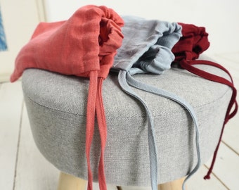 Natural sleep mask & pouch. Linen sleep mask with pouch. Linen travel eye mask. Eco eye mask for sleeping. Unisex eye mask. Anniversary gift