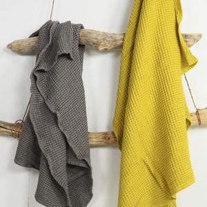 Linen waffle rustic towels. Linen waffle towel. Bath Sheet. Hand, face, body linen towels. Absorbent waffle towels. Christmas gift set.