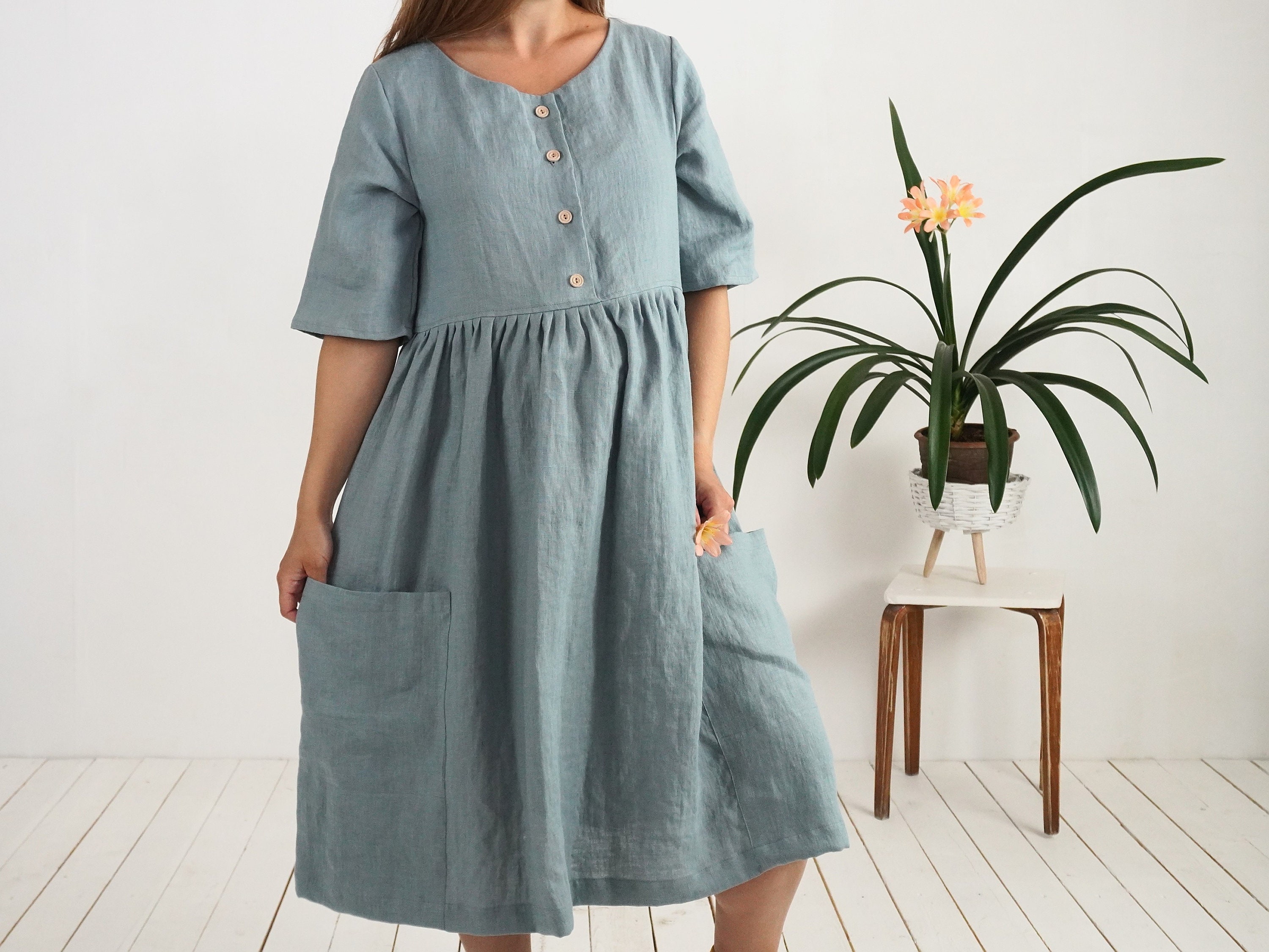 Boho Linen nursing dress. Pregnancy 100% Linen dress. Linen breastfeeding dress. Maxi Pregnancy dress. Linen loose maternity dress - NARMADA Boho Linen nursing dress. Pregnancy 100% Linen dress. Linen breastfeeding dress. Maxi Pregnancy dress. Linen loose maternity dress - NARMADA
