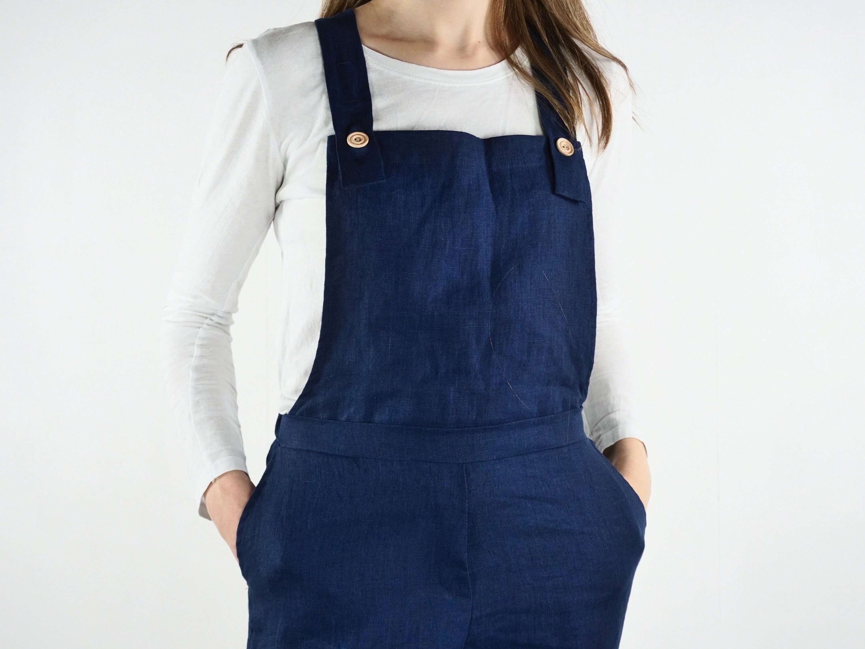 Linen Overall. Linen Dungarees. Linen Jumpsuit. Casual Women Etsy UK
