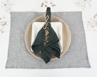 Linen napkins. Natural stonewashed linen napkin set. Linen napkin set of 4 6 8 10. Washed soft linen table napkins. Handmade table decor.