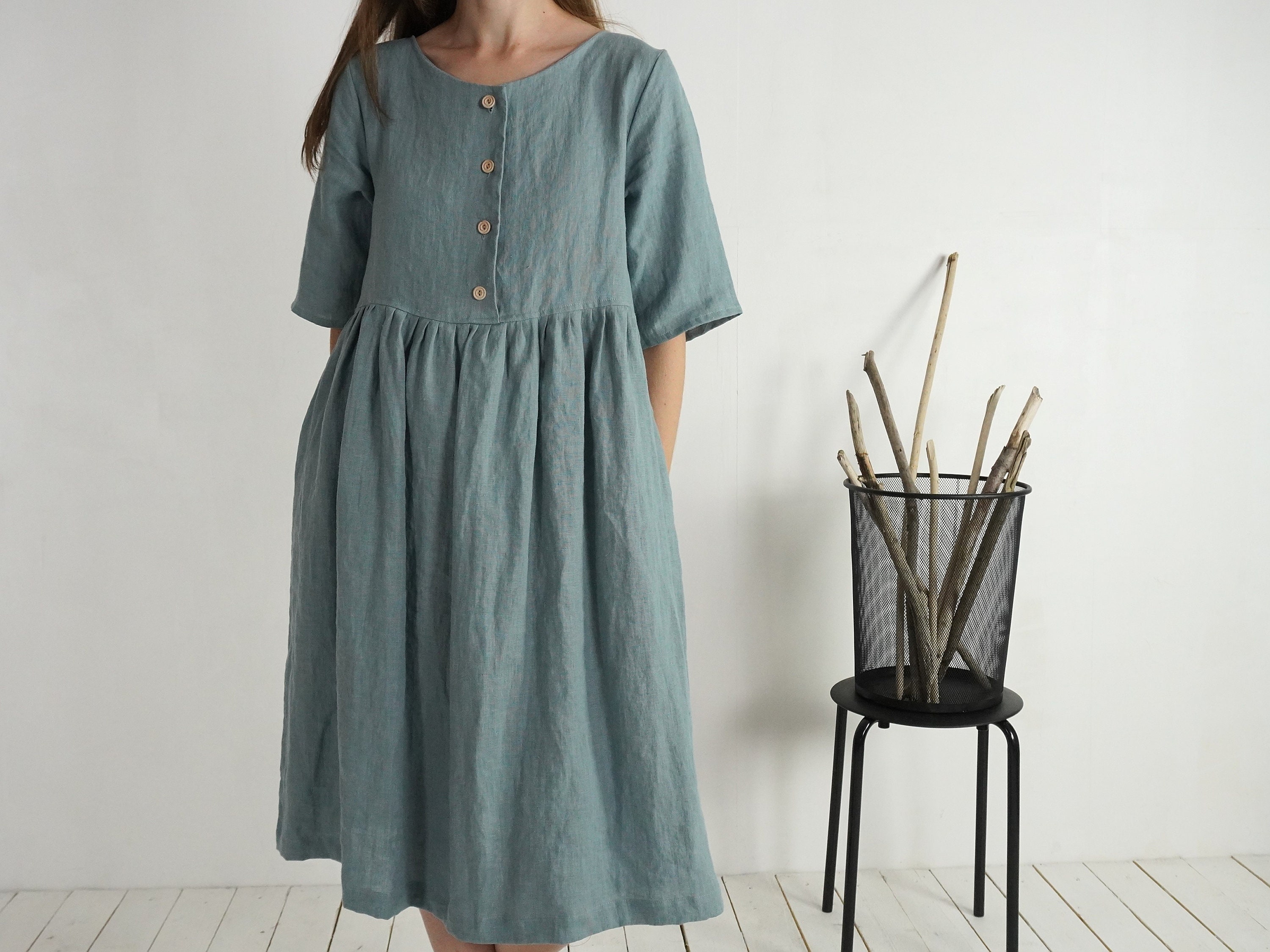 Not Perfect Linen Mama Dress - Etsy