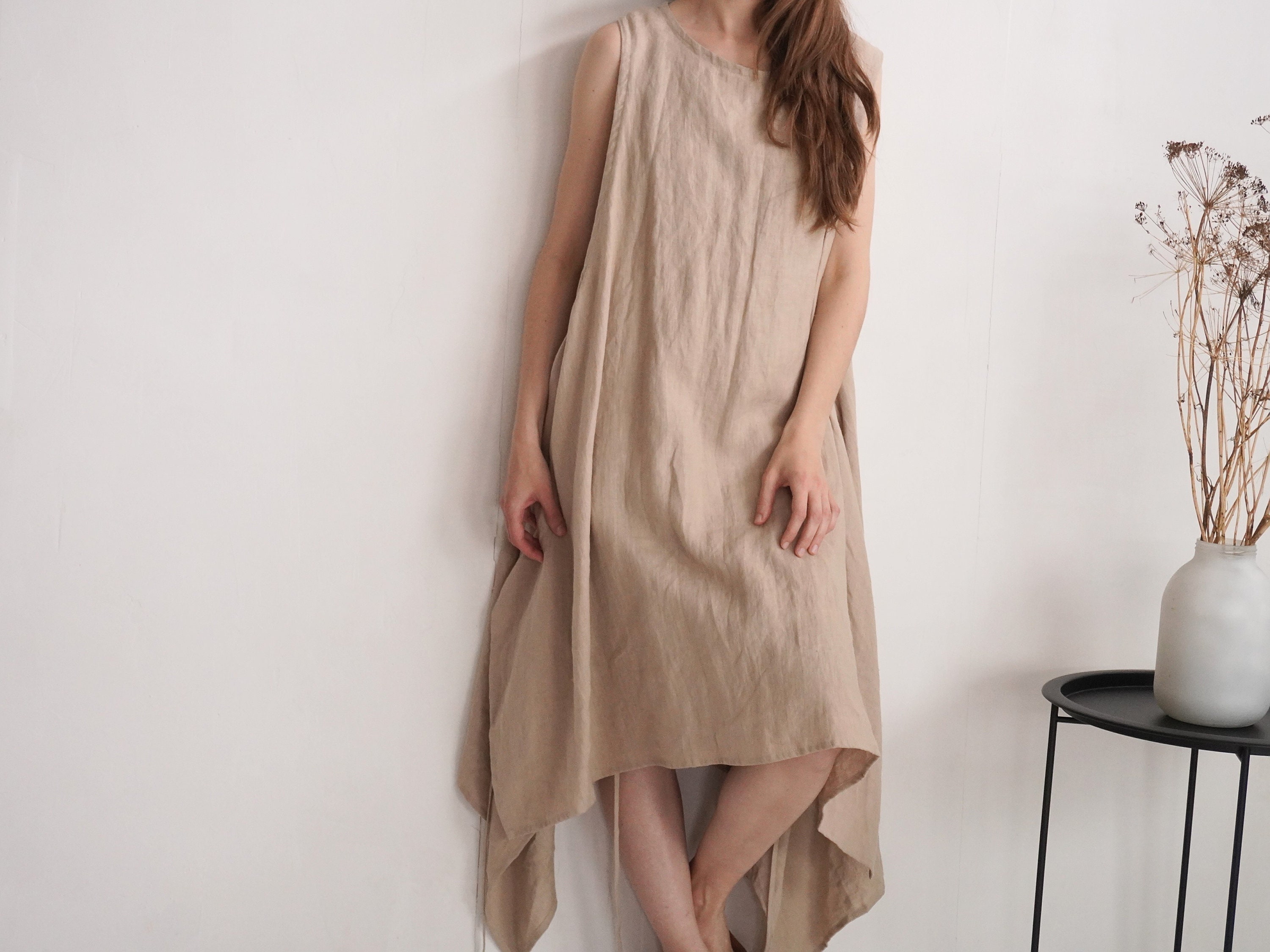 Linen beach cover up cheap dress