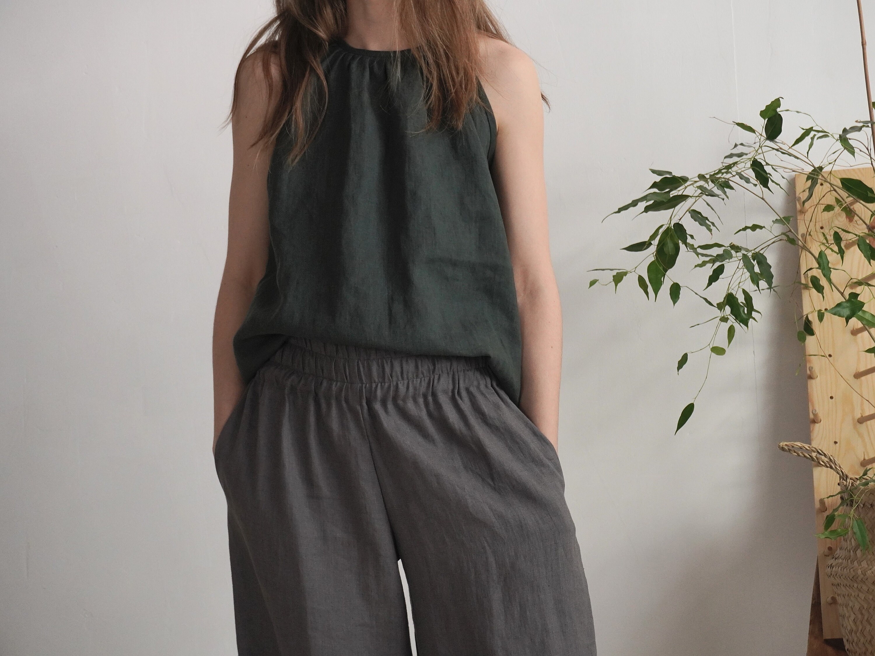 【yo BIOTOP】halter neck linen top BIOTOP(ビオトープ) / 【yo BIOTOP】halter neck linen top