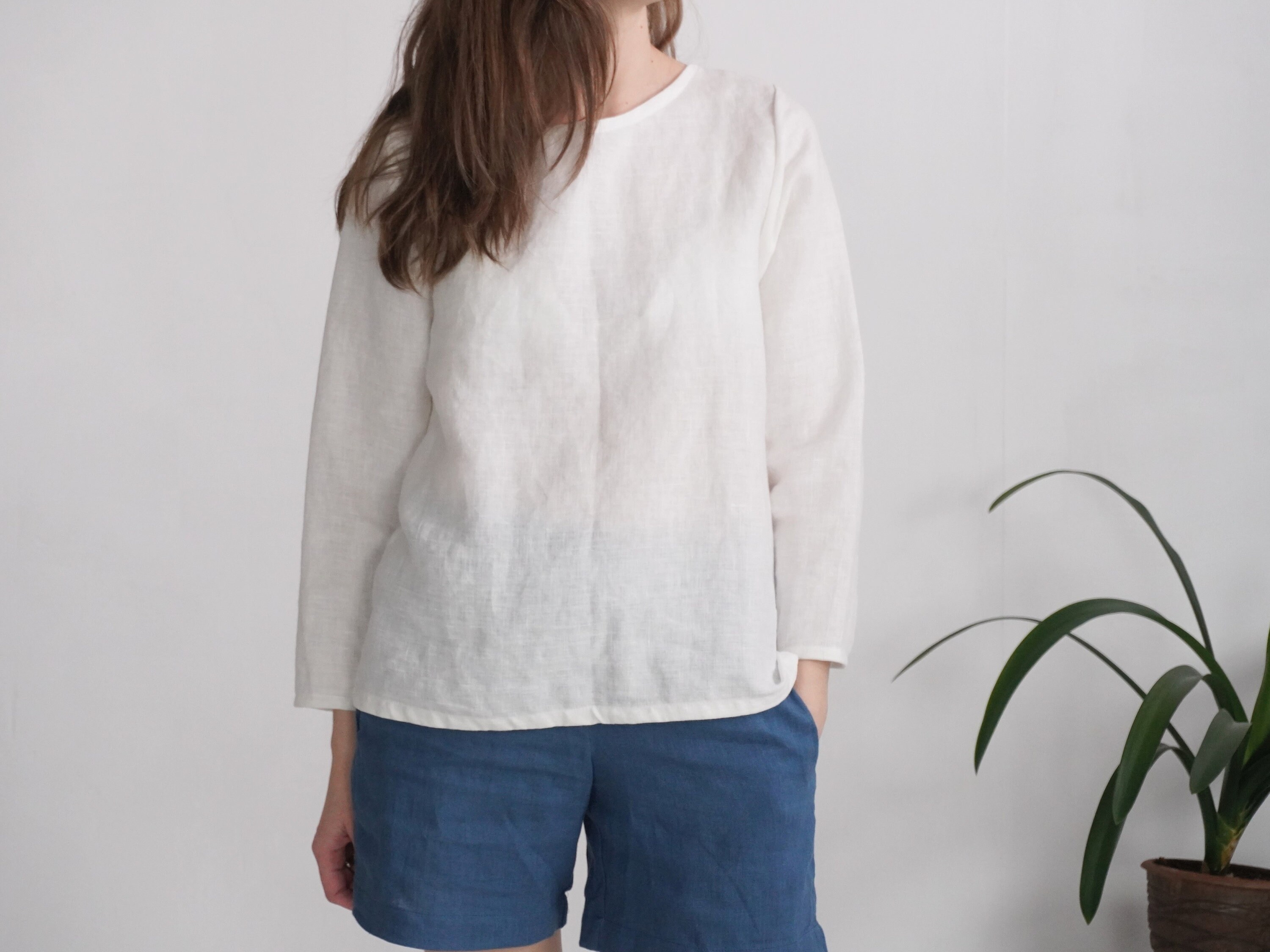SP (Espe) LINEN /HUE BLOUSE NO SLEEVE