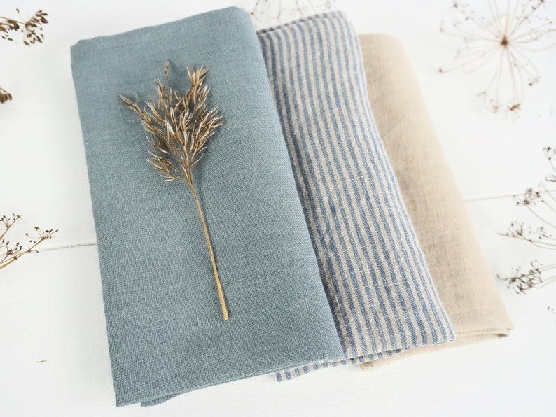 Linen napkins. Natural stonewashed linen napkin set. Linen napkin set of 4 6 8 10 12. Washed soft linen table napkins. Handmade table decor image 1