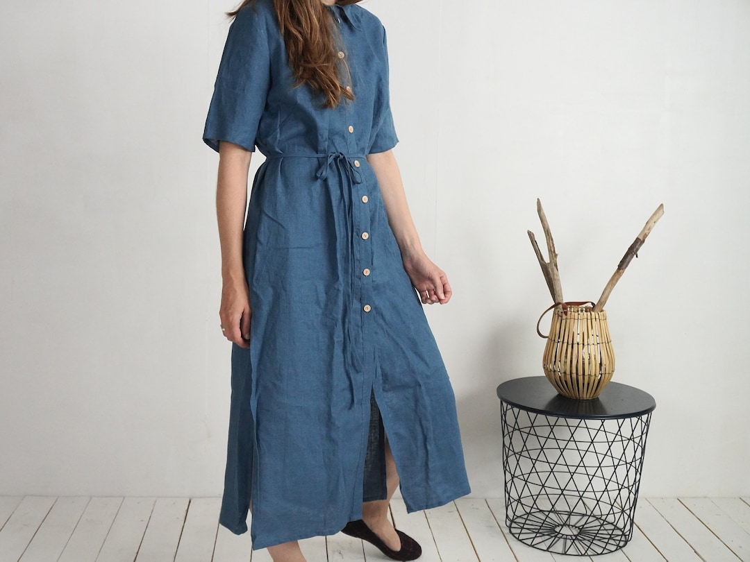womens tshirt dress Marine Layer Arden Midi Shirt Rust/White Stripe / S or write your EXACT HEIGHT Women's Trista Textured Midi Shirt