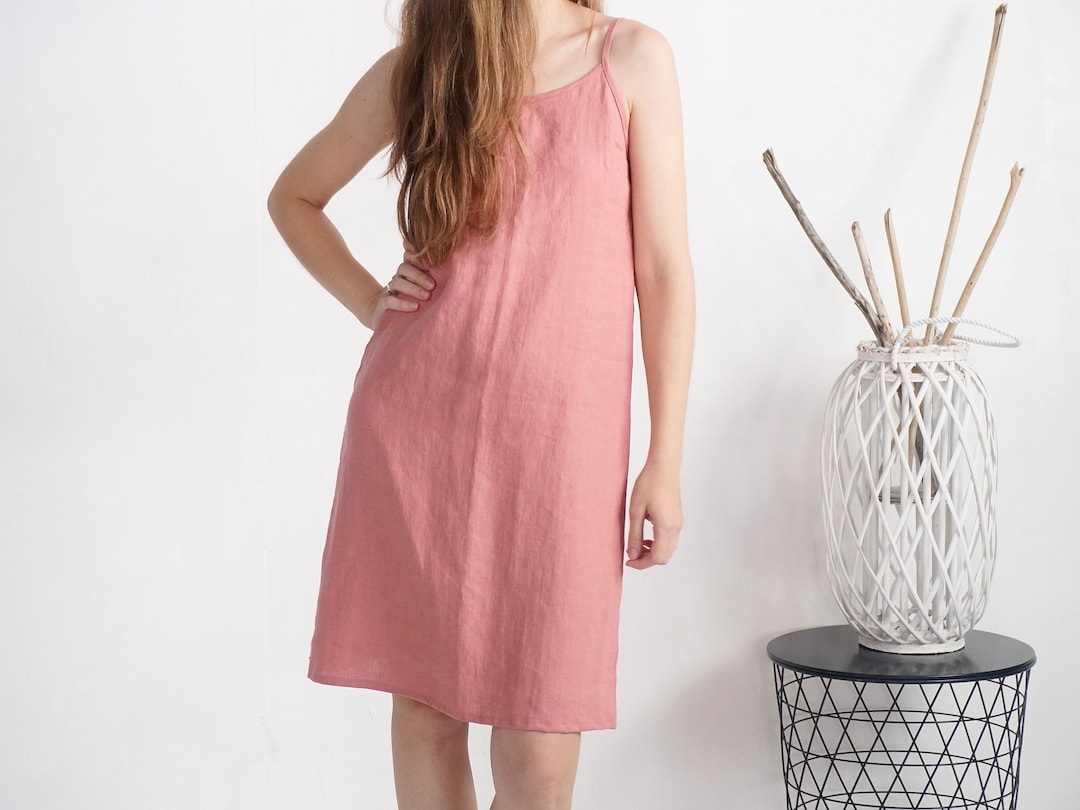 Linen Night Dress. Linen Sleep Dress. Linen Nightgown. Base Layer