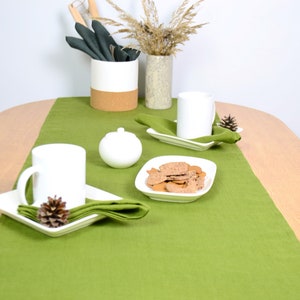 Linen table runner. Stonewashed linen table runner. Soft linen runner. Table linens. Natural table decor. Stonewashed linen Easter runner.